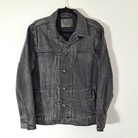 Taylor Stitch Dispatch Jacket Organic Cotton Black Denim  40 M Fits L+ - Picture 1 of 16